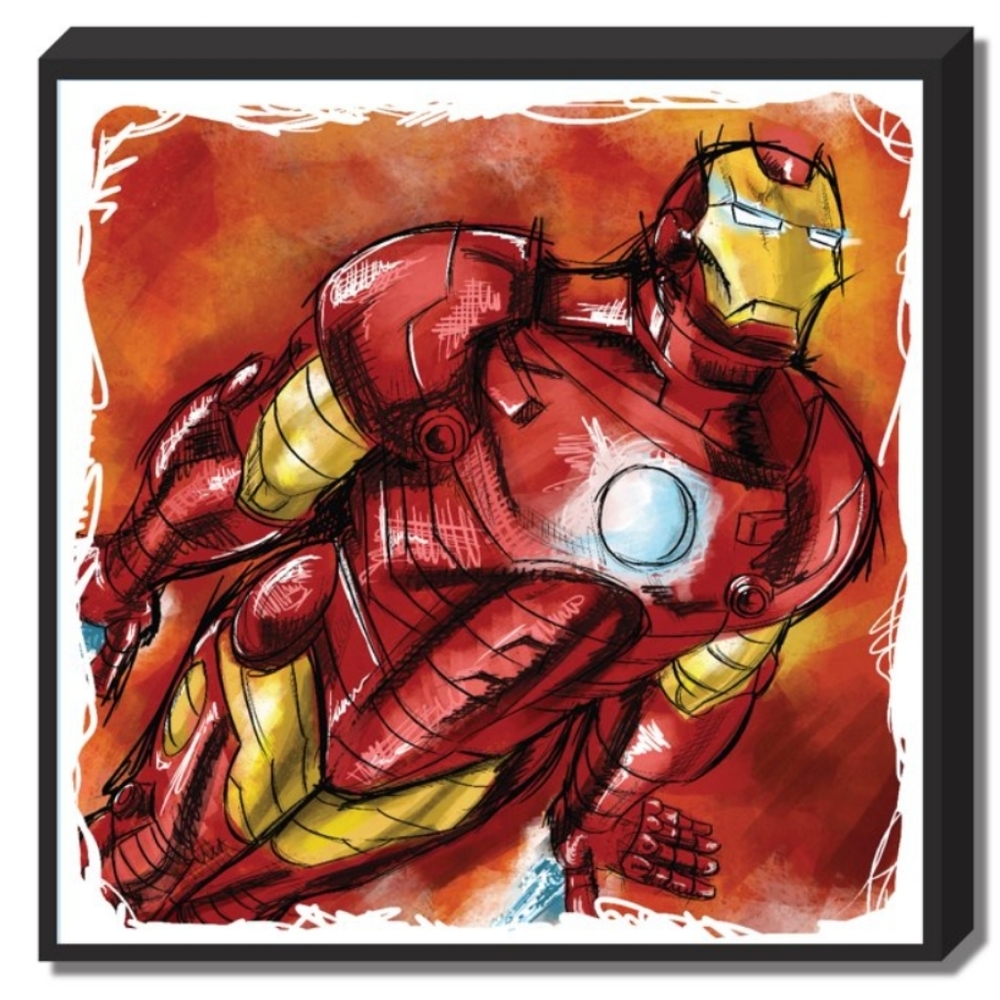 Edge Home Products Iron Man Wall Decor Avengers Red